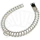  COLLAR PARA PERRO 400 A ESCALA NIQUELADO CADENA COLLARINO MALLA METÁLICA