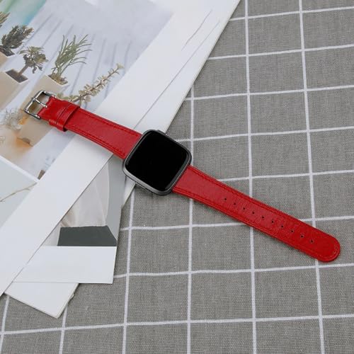 Bracelets en cuir compatible avec Fitbit Versa 2 de rechange classiques - 7
