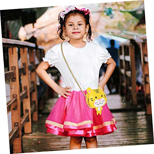 2pcs Kawaii Cartoon Frog and Tiger Crossbody Bags for Little Girls Pu Shoulder Messenger Bags with Animal Design for Toddlers to Store Coins and Cards3