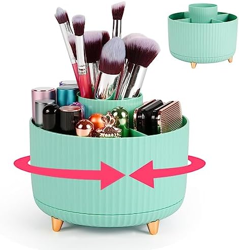 Organizzatore Borsa Donna Economico A Fisa - Borsa Da Trucco Portatile In Albicocca Latte, 8 Scomparti - 2