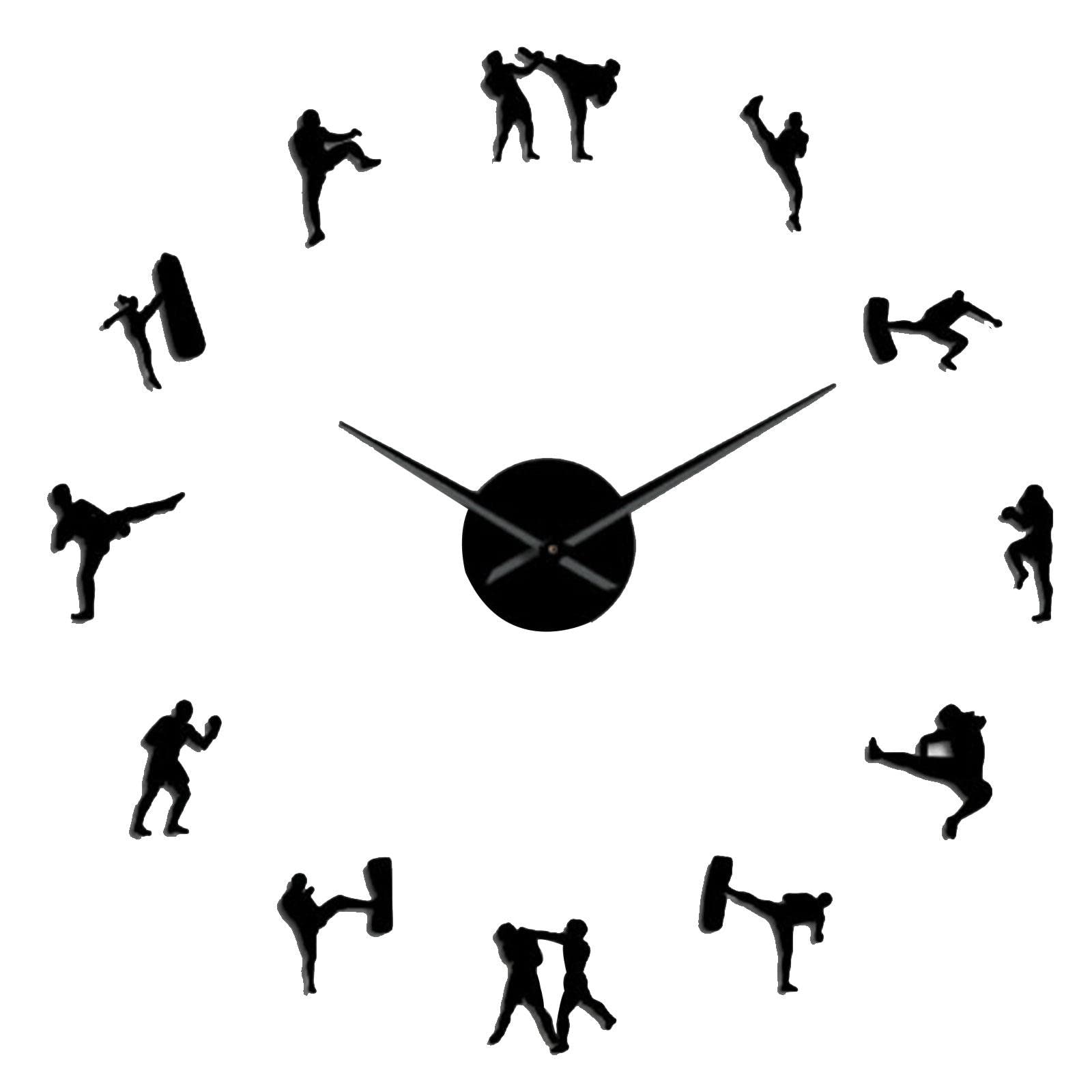 Horloge murale silencieuse acrylique pour en finir avec le tic-tac