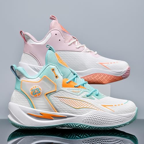Women's Men's High-Top Basketball Shoes Breathable Anti-Slip and Wear-Resistant Soles Running Shoes Graffiti Design Fashionable Sports Shoes2