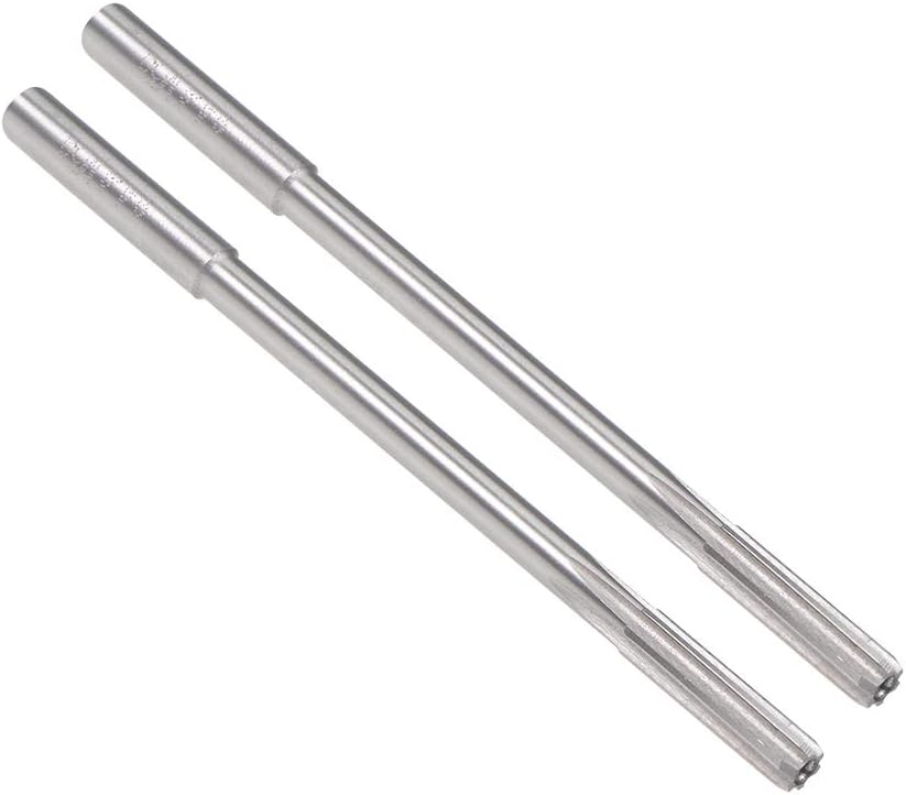 sourcing map 4.4mm Chucking Reamer, HSS Cobalt M35 Lathe Machine Reamer D4 6 Straight Flutes