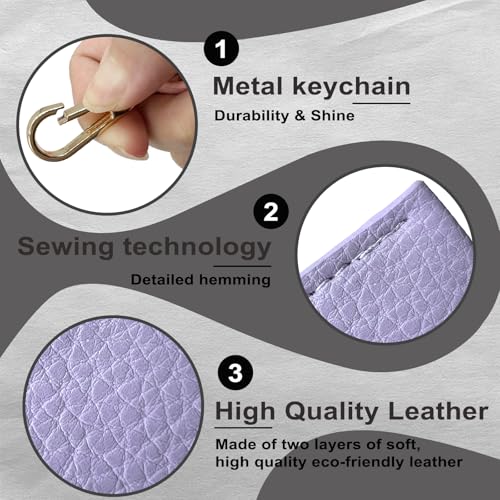 Image of Leather Key Sleeve, Broken Car Key Loop Replacement, Stylish Key Cover for Women Men