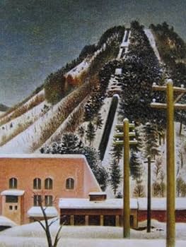 岡鹿之助、【積雪】、希少な画集画、新品高級額 額装付、状態良好 岡鹿之助、【積雪】、希少な大判額装用画集より、美品、日本人画家