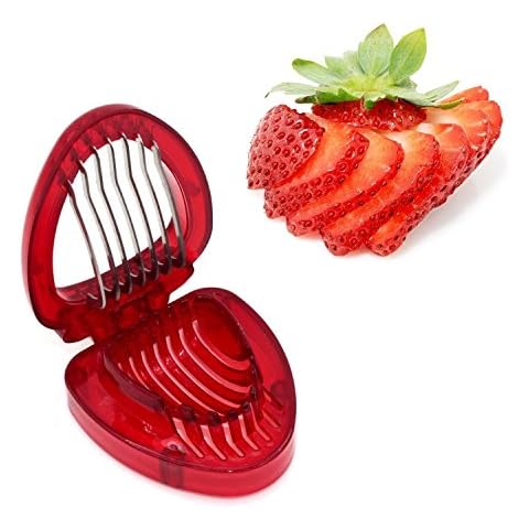 ZRAMO Accessories Simply Slice Strawberry Section Slicer Kitchen Cutter Gadgets Kitchen Tool Mini Slicer Cut Joie MSC Stainless Steel Blade Craft Fruit Tools Factory kiss Cover