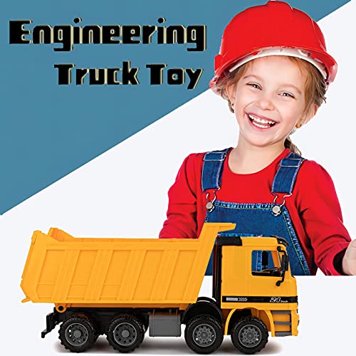 Liberty Imports Oversized Dump Truck Toy For Kids Play, Big Friction Powered Toy Construction Vehicle With Lifting Dumping Bed #TOP6
