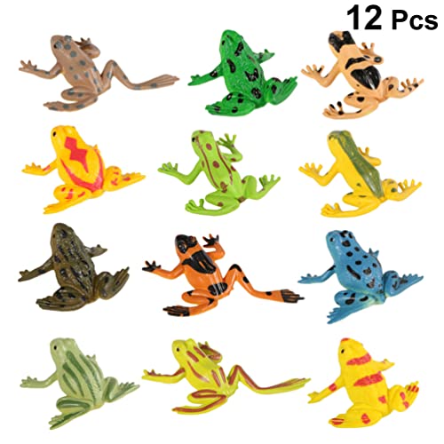 PATKAW 12Pcs Figure Rana Giocattoli Rana Figurine