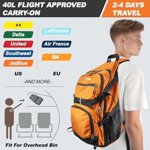Seektop 40L Foldable Travel Backpack