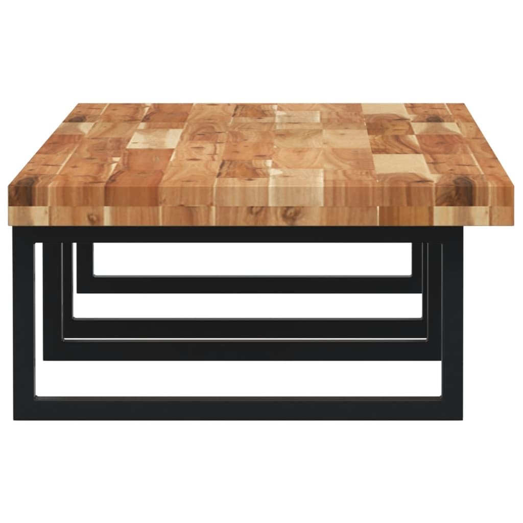 Scaffale per lavabo da parete, in legno di acacia massiccio e acciaio, 120 x 50 x 4 cm, nero, robusto scaffale da bagno per lavabo e asciugamani, mobile da bagno salvaspazio