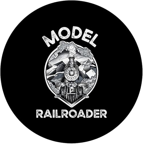 Miniatura 3 de Modelo de tren colector gótico de vapor tren modelo ferroviario ferroviario PopSockets intercambiables PopGrip
