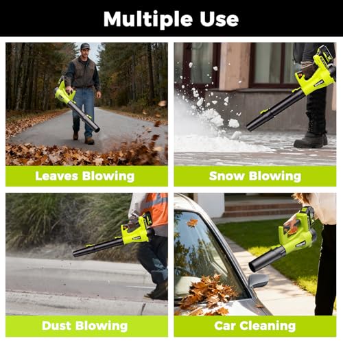 Men Cordless Leaf Blower 21V - image 6