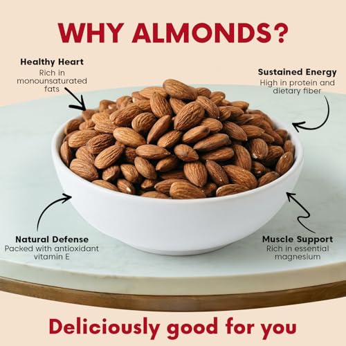 Image of Ethno Bio-Activated Almonds (14-Pack) - Premium Roasted & Sterilised Almond Nuts - Fresh Badam Dry Fruits - Heart-Healthy, No Added Sugar, Oil-Free, Clean, Healthy Snacks For Adults (420g)
