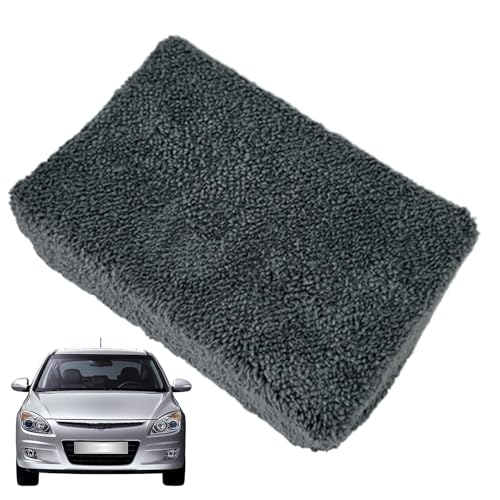 Ruhnjyg Toalla de secado de coche, y absorbente de doble cara, esponja de limpieza de microfibra para automóviles, para cuidado de mantenimiento, automóvil, camión, RV, SUV, sedán, barcos
