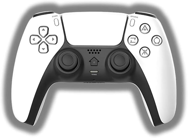 Cosmostech Playx Kablosuz Gamepad, PS4, PC, Android TV, TV Box ve Mobil Uyumlu, Beyaz-Siyah