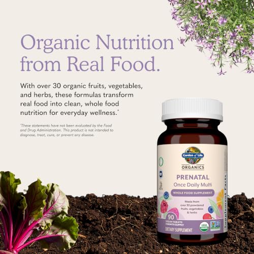 Garden of Life Organics Prenatal Once Daily Multivitamin, 90ct - image 7