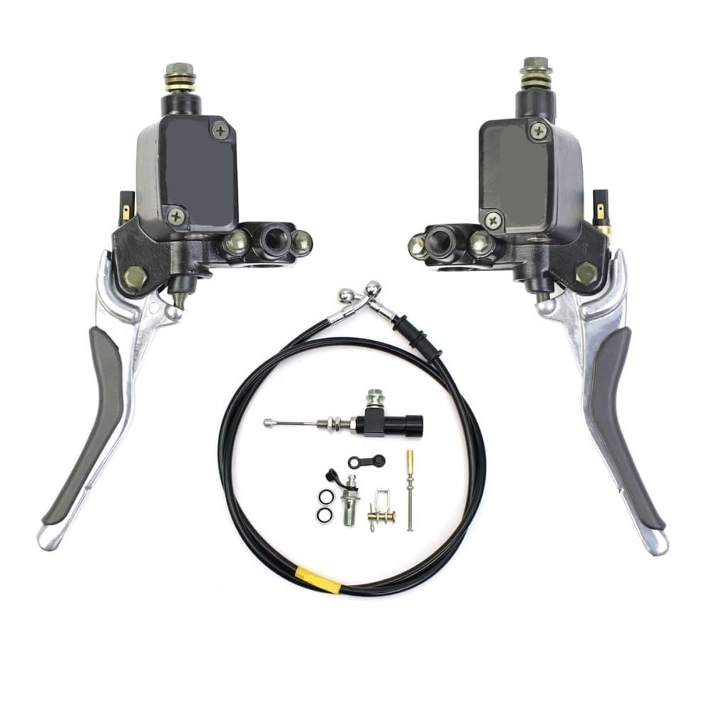 Hydraulic Clutch Kit Lever Master Cylinder Oil Hose Universal Fit for Dirt Sport Bike Scooter Pit ATV(One Set)