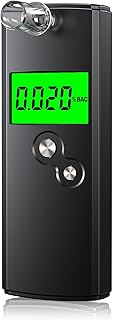 Breathalyzer,High-Accuracy Professional Alcohol Tester with 10 Mouthpieces,Professional-Grade Alcohol Breathalyzer Tester ...