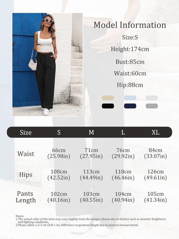 Pantalones Palazzo Lino Mujer Verano Ligeros Cintura Elástica Elegante