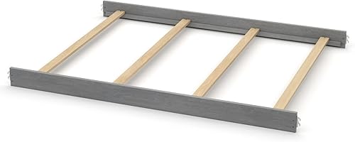 Miniatura 37 de Kit de conversión de tamaño completo, rieles de cama para cunas convertibles Evolur para bebé, riel de madera maciza, riel de cama para niños y Gris