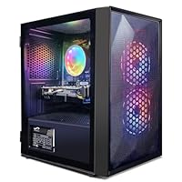 STGsivir PC Gamer Fixe,Ordinateur Gaming,Radeon RX 5500 XT 8Go GDDR6,Core-10100F 4.3GHz-16Go DDR4,512Go SSD,600M WiFi,BT5,0,Ventilateur RGB x2,Windows11 H64