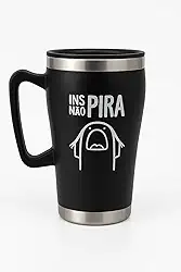 Caneca Térmica 300ml Aço Inoxidável – Tampa Deslizante com Vedação e Estampa Divertida Premium