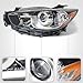 Huray Halogen Headlight Assembly for Mazda CX-5 CX5 2013 2014 2015 2016 LH Front Projector Headlamp OE Factory Replacement for MA2518146 Left Driver Side