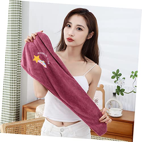 minkissy 2 Peças Toalha De Cabelo Seco Absorvente Toalha De Cabelo Toalhas De Banho De Microfibra To