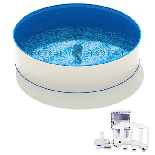 POOL Total Aufstellbecken Set Basic Ø 3,00 x 0,90m Folie 0,6mm/ Pool/Swimmingpool/Schwimmbecken