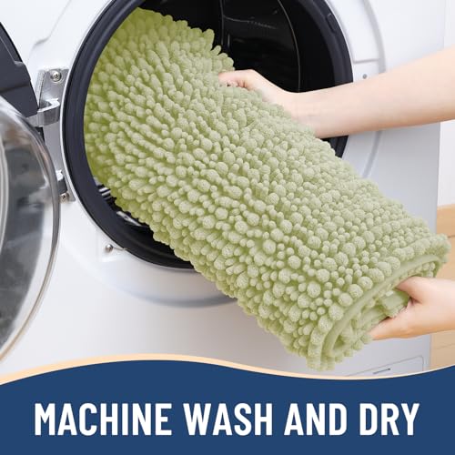 Image of Arotive Luxury Bathroom Rugs 36x24, Extra Soft Thick Absorbent Shaggy Chenille Bath Rugs, Machine Wash Dry, Bath Mats for Bathroom Floor, Tub and Shower, Home Decor Accessories, Vanilla