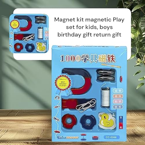 Image of Small Educational Magnetic Science Experiment Kit - Return Gifts Birthday Party for Kids - Return Gift for Kids Birthday Age 6-10 8-12 Years (Pack of 1) Random Color