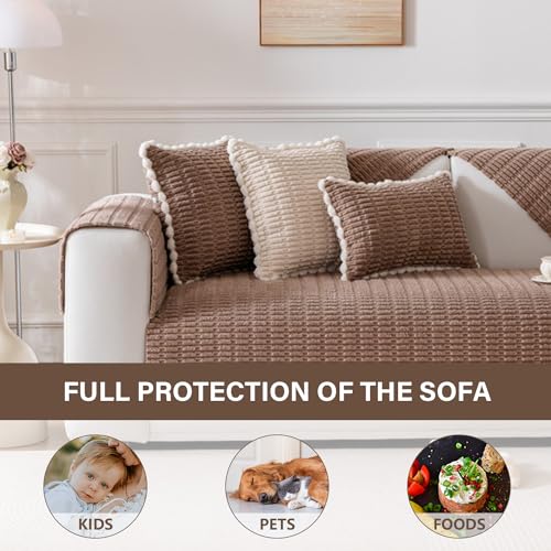 Funda de sofá seccional antideslizante que protege y decora tu mueble en forma de L 7