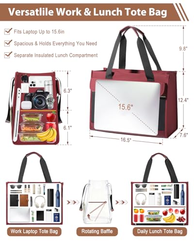 15.6" Bnlcd 25L Laptop Work Bag w/ Insulated Lunch Compartment - image 4