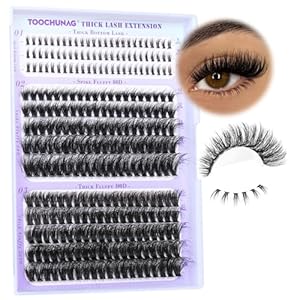 TOOCHUNAG Fluffy Lash Clusters Wimpernverlängerung