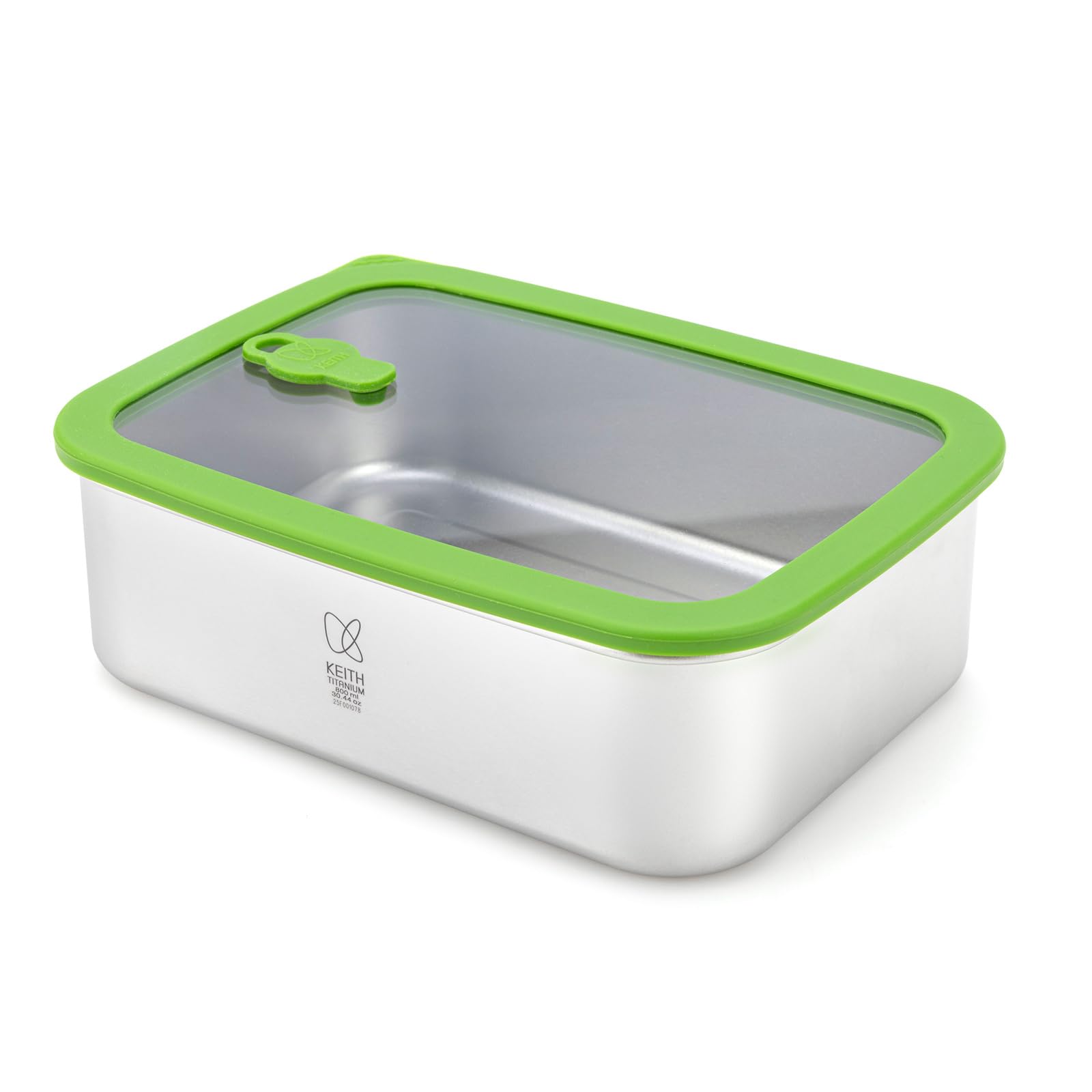 Keith Recipientes de titanio para almacenamiento de alimentos con tapas a prueba de fugas y herméticos | Contenedores de titanio herméticos para congelador, fiambrera Bento de 800 ml para comida