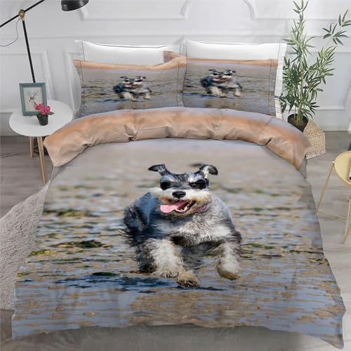Housse de couette 200x200 anti-plis avec fermeture éclair