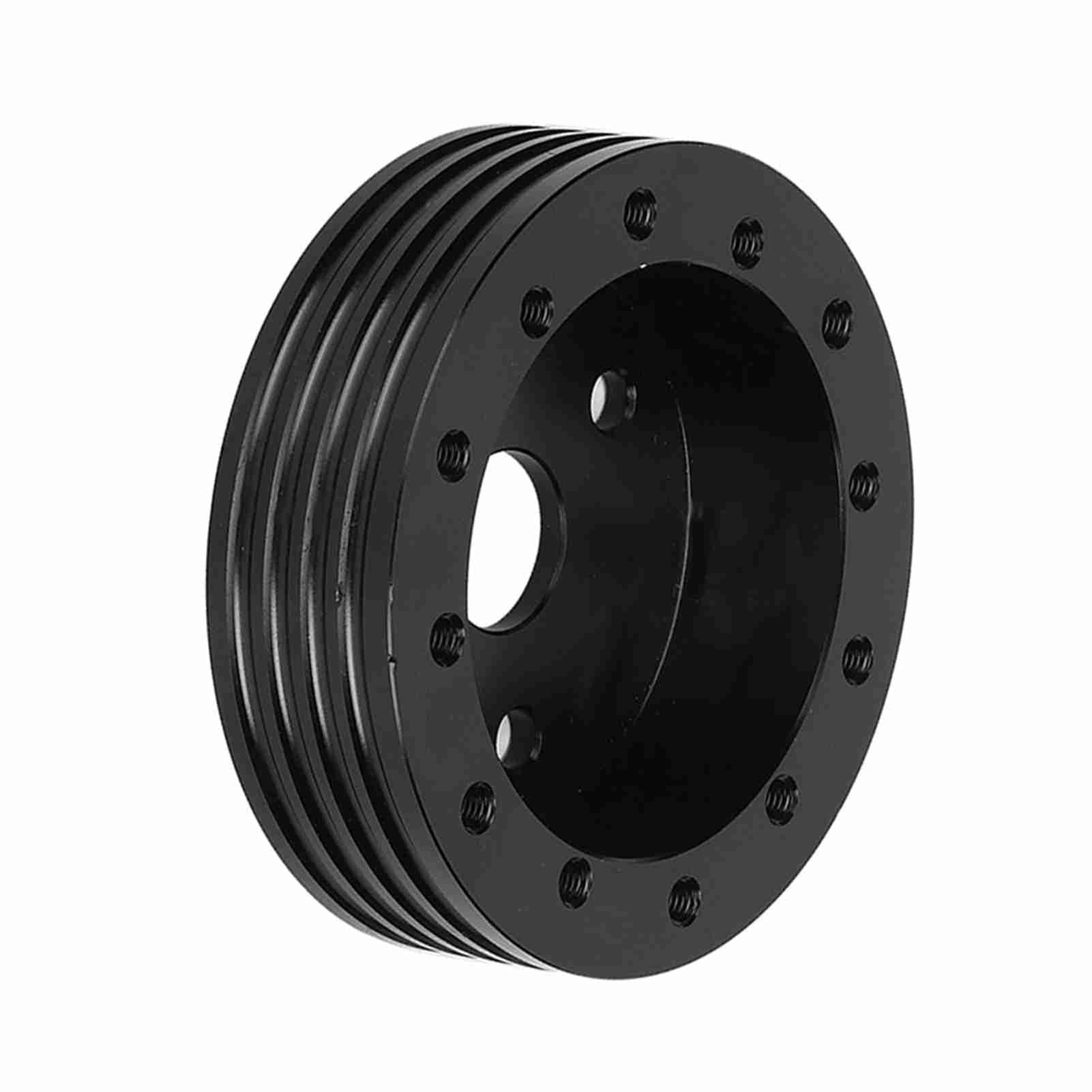 Aluminium-Lenkrad-Abstandshalter, Professioneller 1-Zoll-Nabenadapter für 5 6-Loch-Räder, für Grant, NRG, Schwarz, 1 Satz Hardware für Auto-Enthusiasten (Black)