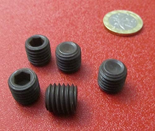 Alloy Steel Cup Point Set Screws M12 x 1.75 mm x 12 mm Length 25 pcs