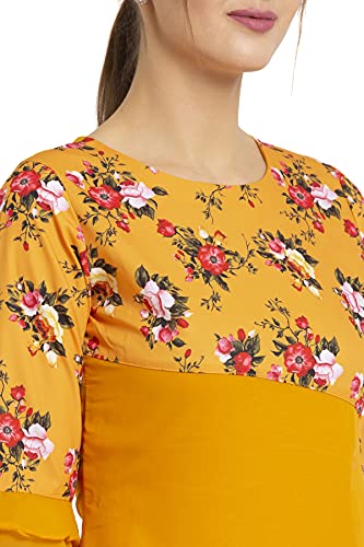 Image of ALC Creation Women's Crepe Printed A-line Kurti