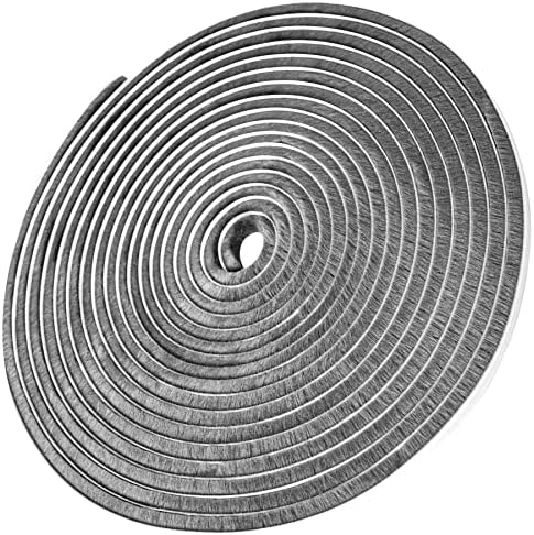 39.37FT Weather Stripping Brush for Sliding Doors and Windows, Fluffy Self-Adhesive Sealing Strips，Wind Strips, Suitable for Doors and Windows, Anti-Collision and Soundproofing(0.35''X0.19'' Grey)