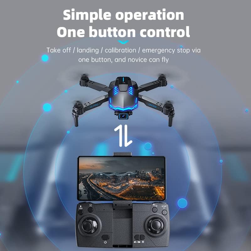 Drone con Telecamera HD 1080P per Bambini e Principianti Droni con FPV WiFi Telecomandati, Giocattoli per Ragazzi e Rgazze Regali di Natale - Immagine 4