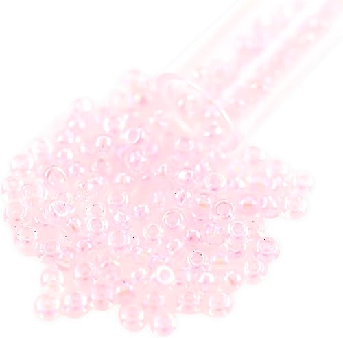 Miyuki Ronda Rocaille Seed Bead 80dentro de color arco iris luz rosa (Padre)