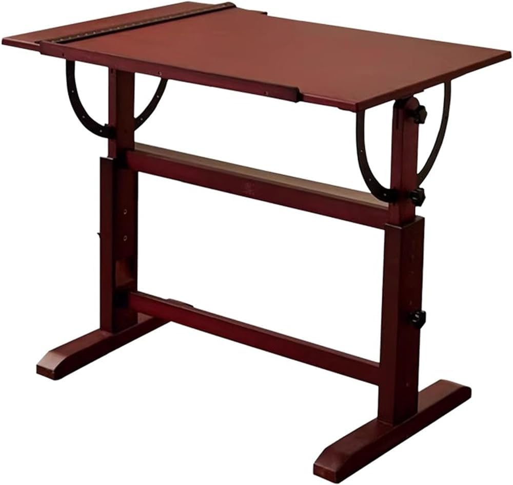 Mesa de dibujo ajustable con parte superior inclinable, regla cuadrada en T para artistas, diseñadores y escritores, perfecta para obras de arte, bocetos y dibujo técnico