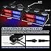 Tiannor Emergency Dash Strobe Lights,Red Blue Police Safety Flashing Hazard Windshield Visor Lights,Traffic Advisor Light Bar for Patrol Vehicles, Tow/Plow Trucks Cars(2x9 inch, 48LEDs)