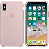 Candy color tpu silicona El último Verano iPhone X Funda, Slim Líquido de Silicona Gel Carcasa Anti-Rasguño y Resistente Huellas Dactilares Totalmente Protectora Caso Cover Case para iPhone X (5.8\")(Rosa Arena)