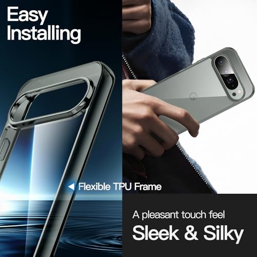 Image of JETech Cover Case for Google Pixel 9 /9 Pro 2024, Non-Yellowing Shockproof Bumper Protective Phone Cover, Anti-Scratch Hard PC Back (Hazel)