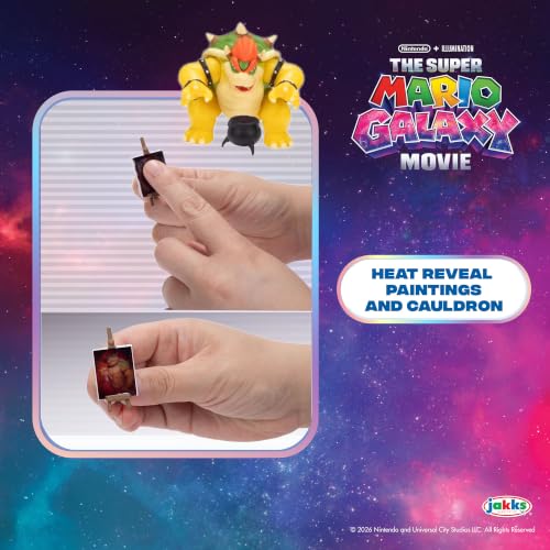 Super Mario Galaxy“-Film Bowser-Schloss-Spielset, offiziell lizenziert von Jakks Pacific, enthält eine 3,8 cm große… – Ansicht 6