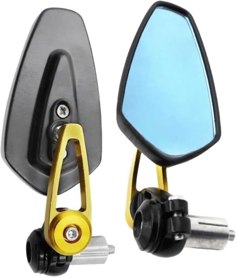 Espejos moto de rotación completa para extremos de manillar universales de 22 mm y scooter