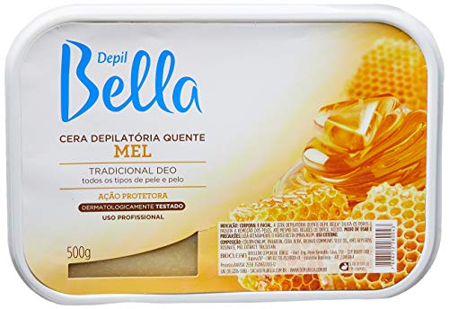 Cera Depilátoria Mel 500g, Depil Bella