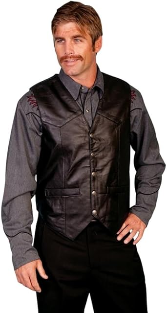 leather vests on amazon